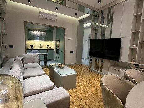 Ağ şəhərdə 2 otaqlı yeni tikili mənzil kirayə verilir, 65 m², 1 600 AZN/ay, şəkil 3 / 12