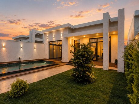 4 otaqlı həyət evi/bağ evi - Mərdəkan q. - 140 m²