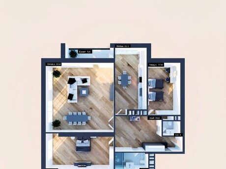 4-room apartment, 144 m², Gənclik: 369 000 ₼ 5