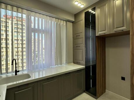 3 otaqlı yeni tikili - Həzi Aslanov m. - 91 m²