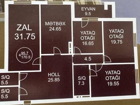 4 otaqlı mənzil, 170 m², Gənclik: 440 000 ₼ 2