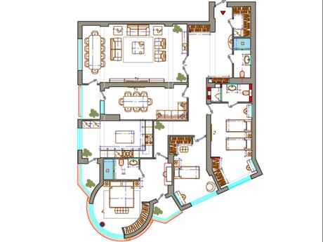 5 otaqlı yeni tikili - Gənclik m. - 218 m²
