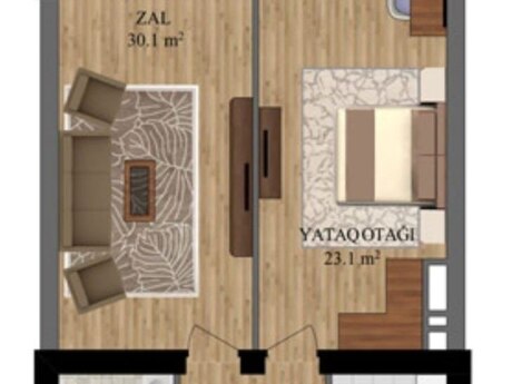 Olympus 28 May kompleksində 2 otaqlı yeni tikili mənzil satılır, 79 m², 210 000 AZN, şəkil 2 / 9