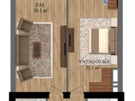 2-комнатная квартира, 79 м², 28 May: 219 000 ₼ 3