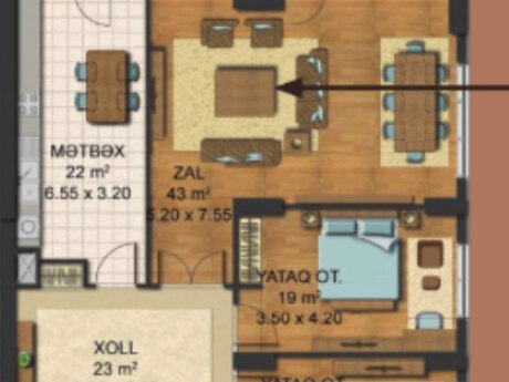 3 otaqlı mənzil, 162 m², Bari Tower: 635 000 ₼ 4