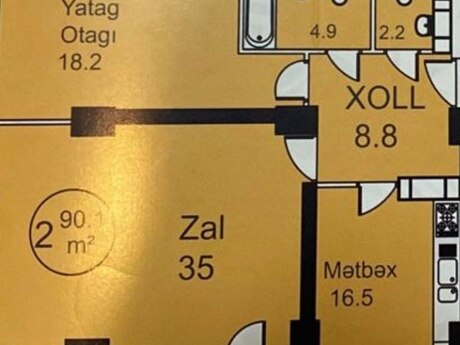 2 otaqlı mənzil, 91 m², 28 May: 306 000 ₼ 2
