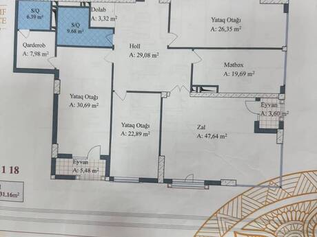 4 otaqlı mənzil, 231 m², Triumph Palace: 635 000 ₼ 3