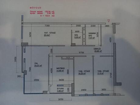4 otaqlı yeni tikili - 28 May m. - 132.6 m²
