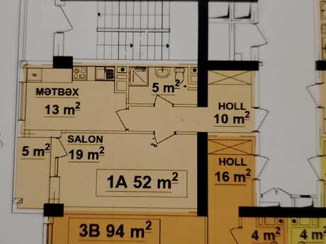 Продаётся 2-комнатная квартира в новостройке, Qara Qarayev, 52 м², 145 000 AZN, фото 5 / 7