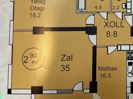 3 otaqlı mənzil, 90 m², 28 May: 305 000 ₼ 2