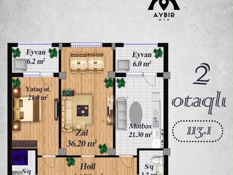 Объявление №6287462 - Баку, Наримановский  р., 2-комн., 113 м², 12/16 этаж