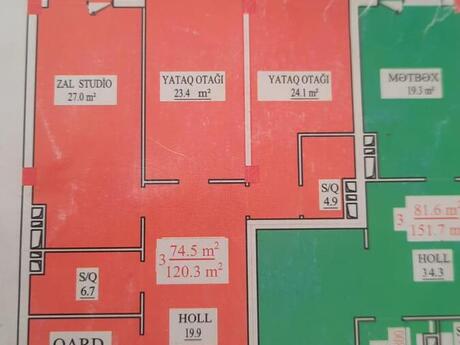 3 otaqlı mənzil, 120 m², Nərimanov: 360 000 ₼ 2