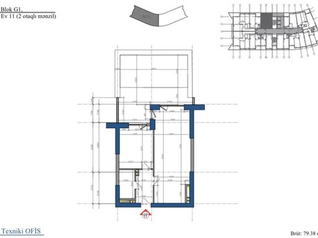 Elan №6296728 - Bakı, Biləcəri q., 1 otaqlı, 79.8 m², 1/14 mərtəbə
