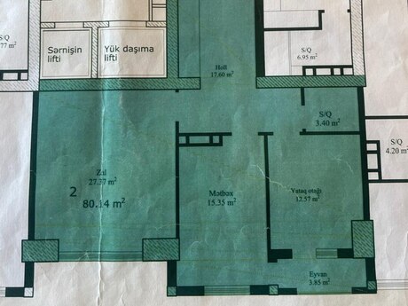 3 otaqlı mənzil, 81 m², Nizami: 295 000 ₼ 2