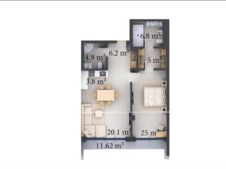 Nardaranda 2 otaqlı yeni tikili mənzil satılır, 93 m², 275 000 AZN, şəkil 3 / 7