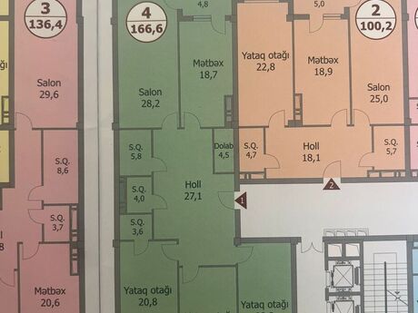 4 otaqlı mənzil, 167 m², Nəriman Nərimanov: 460 000 ₼ 5