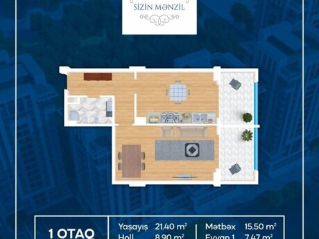 2 otaqlı mənzil, 66 m², Nəriman Nərimanov: 195 000 ₼ 2