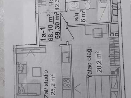 2-room apartment, 68,1 m², 20 Yanvar: 184 000 ₼ 2