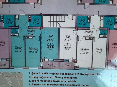 2 otaqlı mənzil, 87 m², Həzi Aslanov: 196 000 ₼ 2