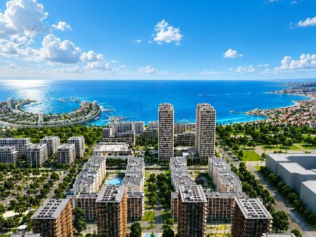 1 otaq · 36,5 m² · 16/16 mərtəbə, Sea Breeze