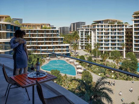 4 otaqlı yeni tikili - Nardaran q. - 134.1 m²