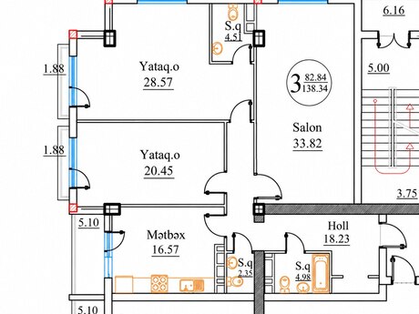 3-room apartment, 138 m², 28 May: 319 000 ₼ 4