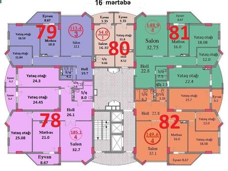 3 otaqlı mənzil, 113 m², Nəsimi: 385 000 ₼ 2