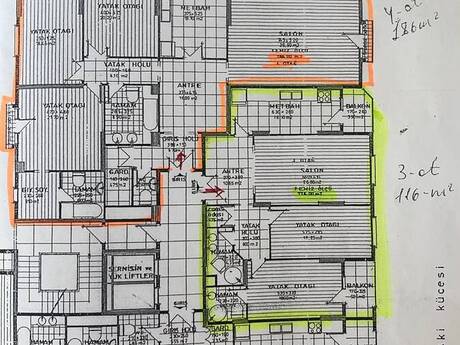 3 otaqlı mənzil, 118 m², Nəsimi: 390 000 ₼ 3
