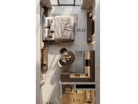 1-room apartment, 38,1 m², Digital Residence: 226 754 ₼ 2