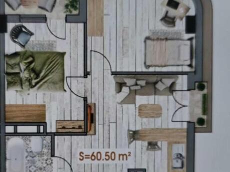 3-room apartment, 61 m², Bakıxanov: 125 000 ₼ 2