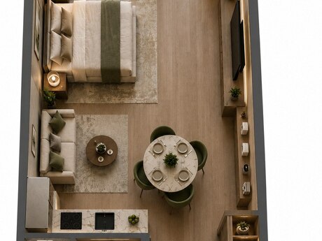 1 otaqlı yeni tikili - Sea Breeze q. - 58.2 m²