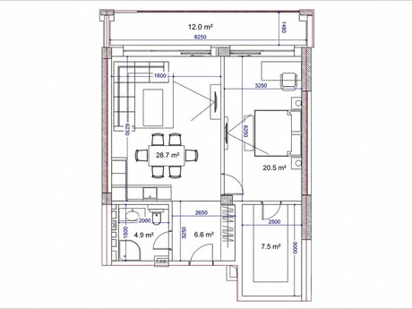 3-room apartment, 97,7 m², Park Residences 3: 260 000 ₼ 5