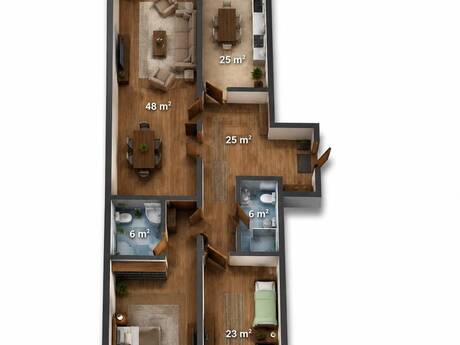 4 otaqlı mənzil, 171 m², Şah İsmayıl Xətai: 459 000 ₼ 2