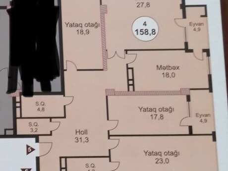 4 otaqlı mənzil, 159 m², 28 May: 507 000 ₼ 2