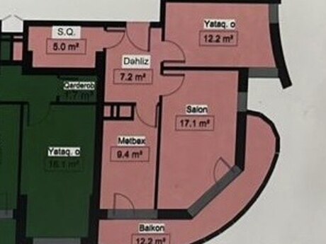 2-room apartment, 78 m², Lökbatan: 87 500 ₼ 5