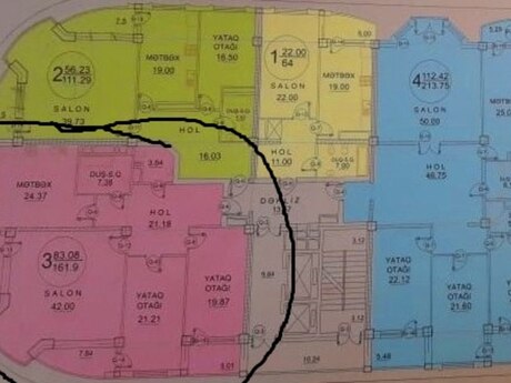 1 otaqlı mənzil, 64 m², Şah İsmayıl Xətai: 224 000 ₼ 2