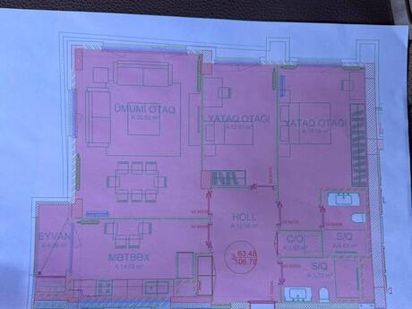 3-room apartment, 107 m², City Garden: 360 000 ₼ 2