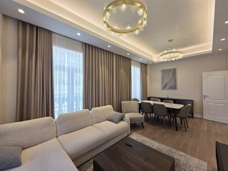 3 otaqlı yeni tikili - Ağ şəhər q. - 130 m²