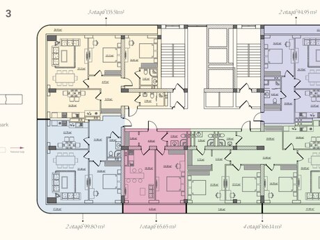 3-комнатная квартира, 136 м², Badamdar: 457 888 ₼ 5