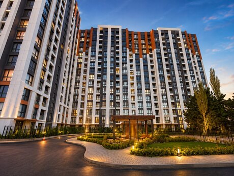 3-комн. новостройка - м. Иншаатчылар - 70 м²