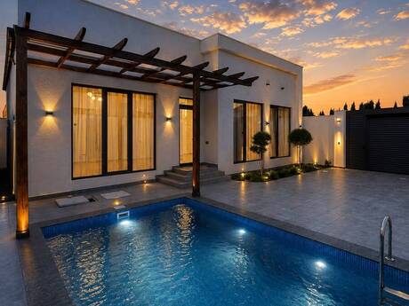 4 otaqlı həyət evi/bağ evi - Mərdəkan q. - 140 m²
