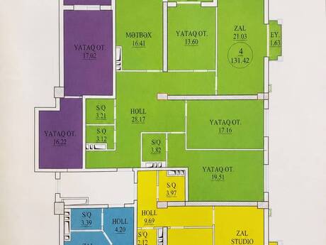 4-room apartment, 131 m², Gənclik: 377 000 ₼ 5