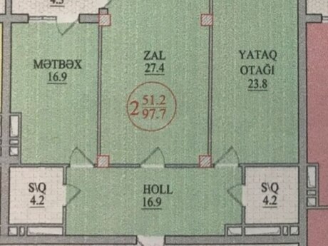 2-room apartment, 98 m², Gənclik: 295 000 ₼ 3
