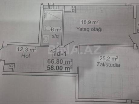 2 otaqlı mənzil, 66,8 m², 20 Yanvar: 176 000 ₼ 3