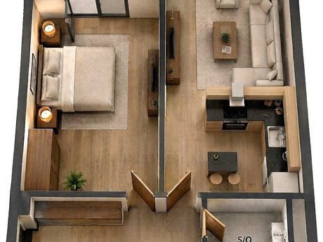 2-room apartment, 70 m², Nəriman Nərimanov: 215 000 ₼ 3
