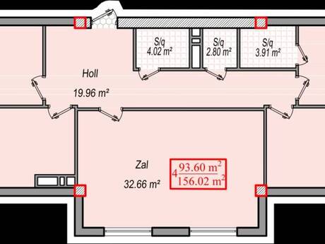 4-room apartment, 160 m², 8-ci mikrorayon: 415 000 ₼ 4