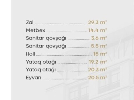 3 otaqlı mənzil, 128 m², Whitestone Towers: 470 000 ₼ 5