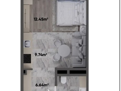 1 otaqlı mənzil, 46,7 m², Sea Breeze: 166 000 ₼ 5