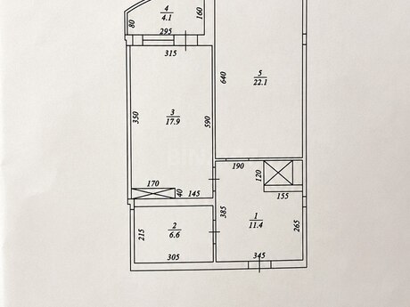 1-room apartment, 64 m², Şah İsmayıl Xətai: 224 000 ₼ 5
