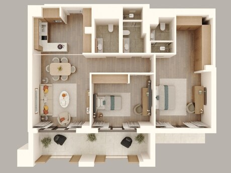 1-room apartment, 37 m², Sea Breeze: 151 000 ₼ 4
